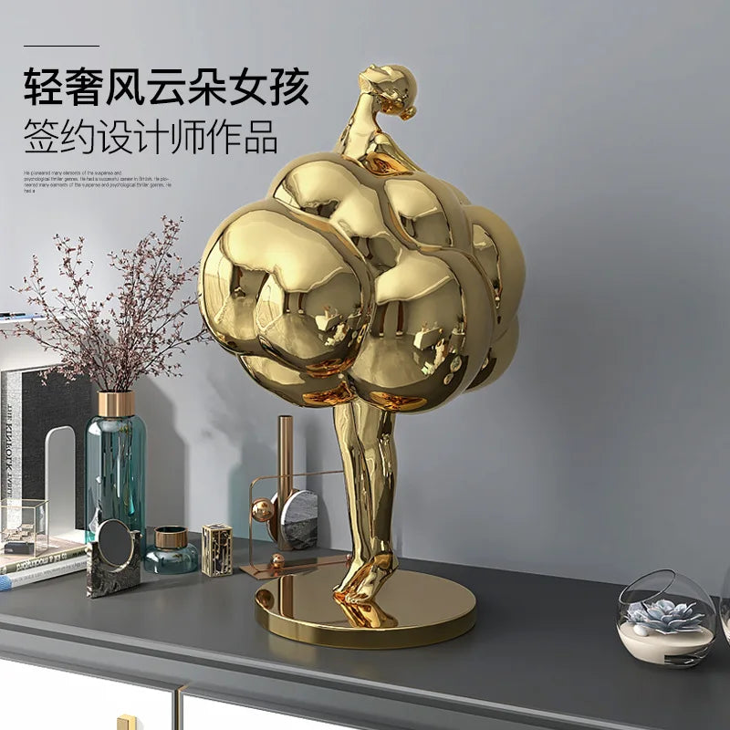 Creative people living room decor Porch TV cabinet Office desktop home accessories Birthday gifts