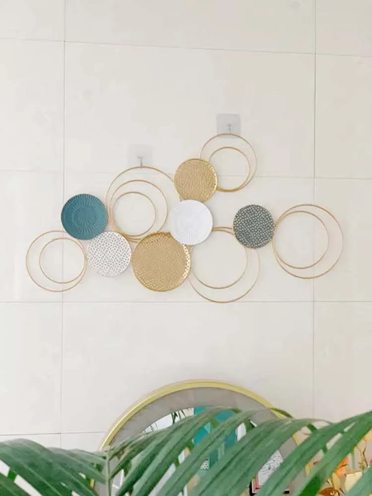 Modern Luxury Wall Decorations for Living Room, Simple Hanging for Sofa Background, Bedroom Iron Decor, Large Wall Accessories