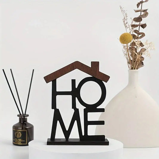 Creative Wooden Home Ornament Living Room Coffee Table Wardrobe Desktop Small House-Shaped Decoration Housewarming Birthday Gift