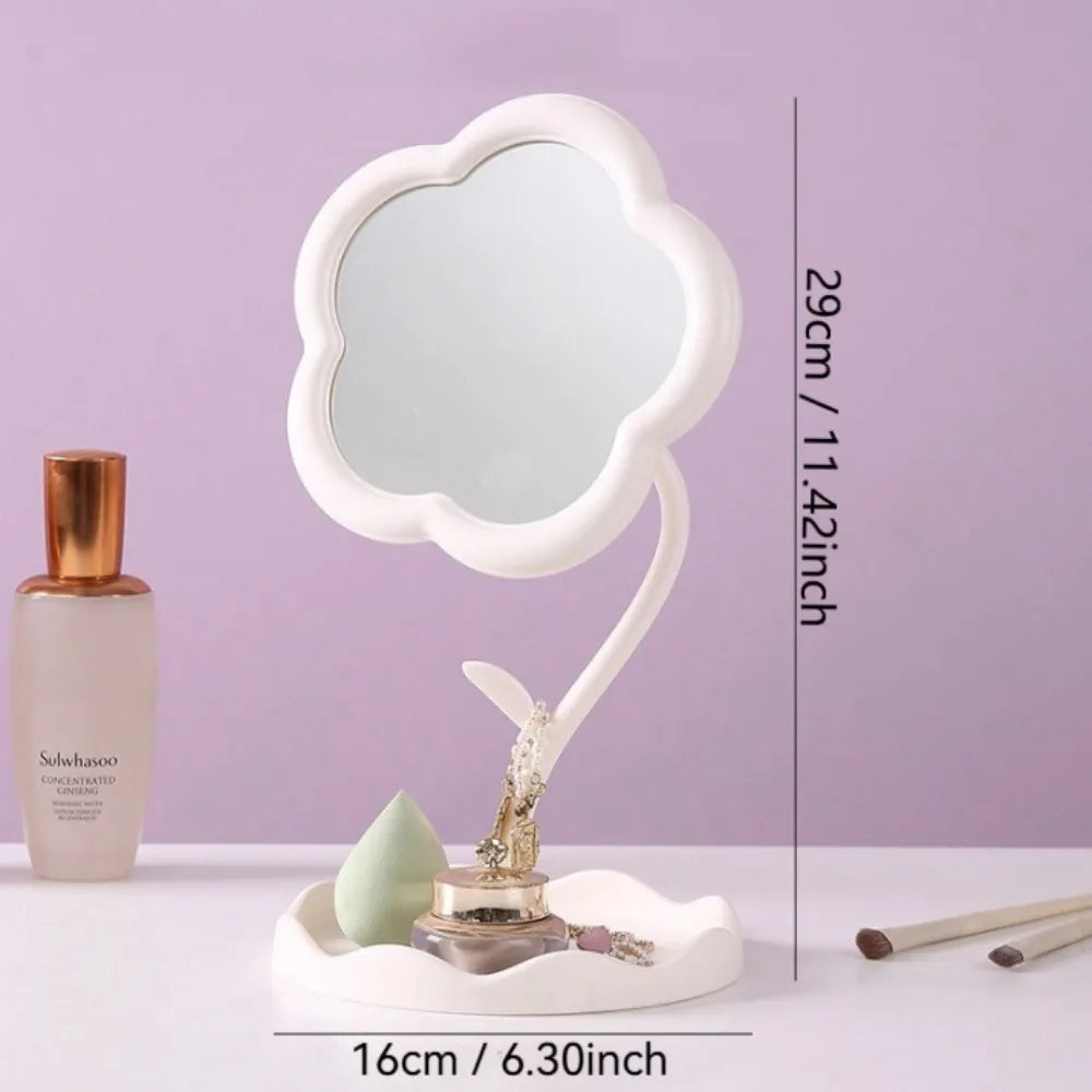Chic Desktop Mirror, Must-Have for Dorm & Bedroom Decor. High-End Aesthetic & Practical Design.