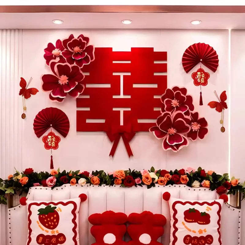 2026 Chinese New Year Decoraitons Chinese Wedding Flower Decoraitons Wedding Room Decoraitons Valentine's Day Gift Decor