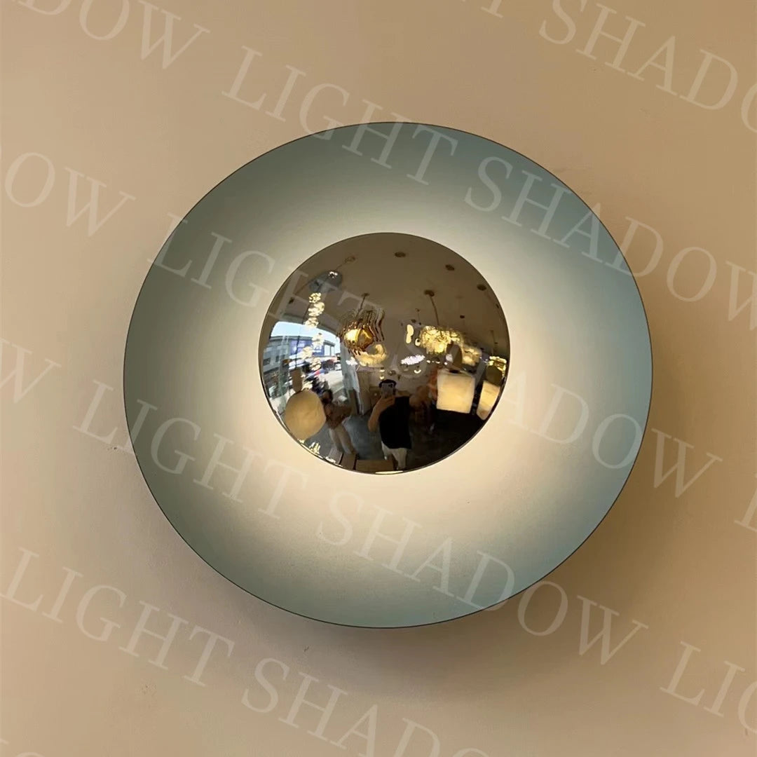 Modern Art Wall Light Luxury Designer Sconce Porch Bedroom Bedside Decor Round Kitchen Background Living Room UFO Creative Lamp